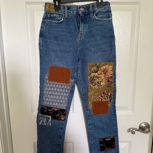 Size 25 We the Free Free People Poppy Patch Jeans